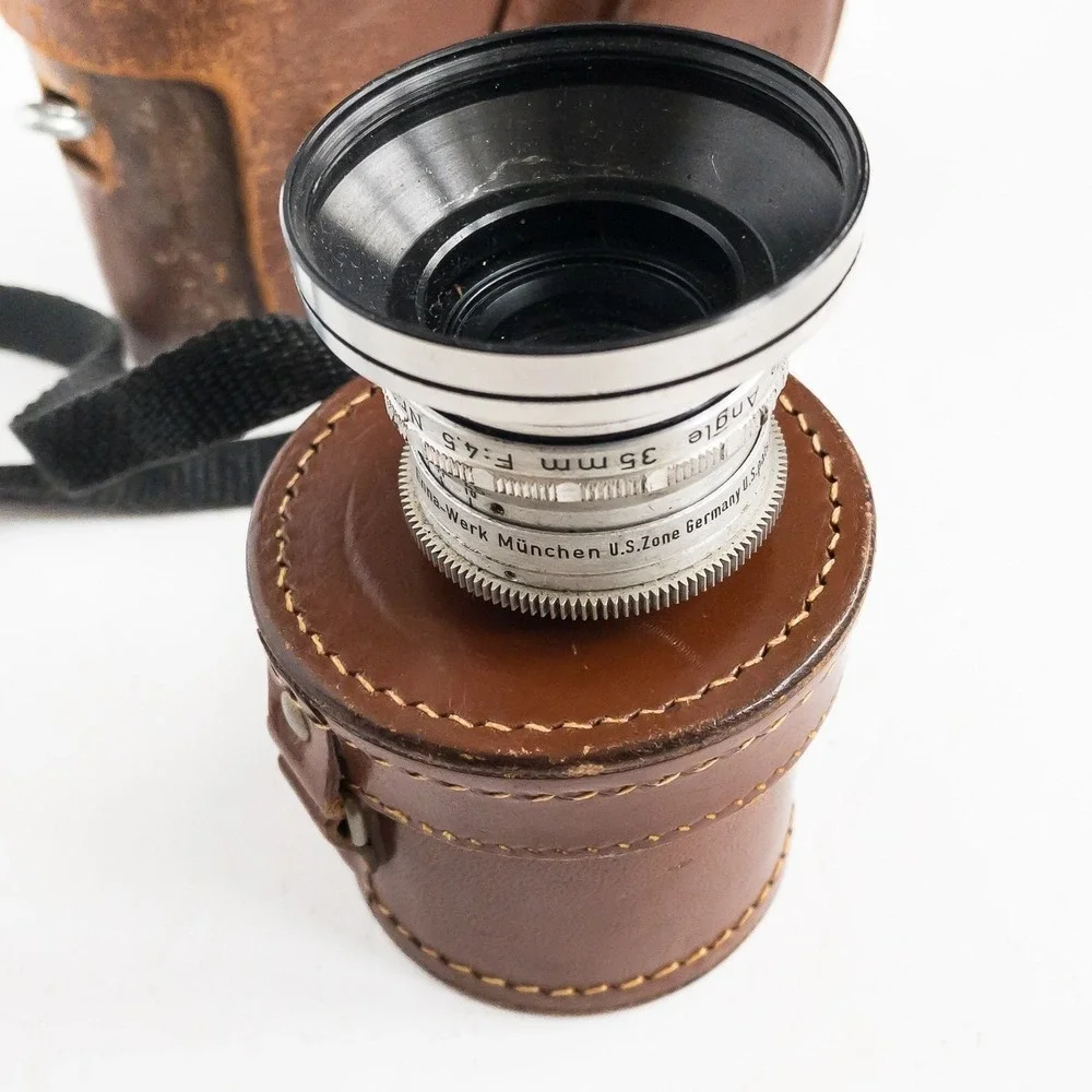 Argus C3 Rangefinder Camera Unisex OS Black 35mm Film 3‎ Lens Kit Metal